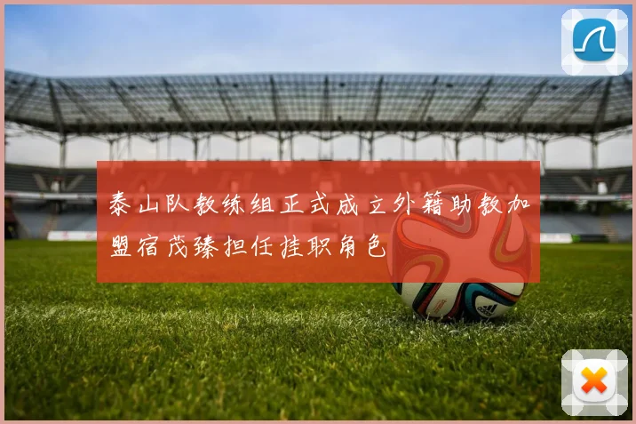 泰山队教练组正式成立外籍助教加盟宿茂臻担任挂职角色